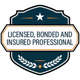 Licensed Bonded Insured badge